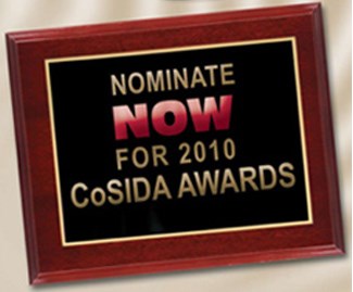 REMINDER: Nominate ONLINE for the 2010 CoSIDA Special Awards now through March 2 